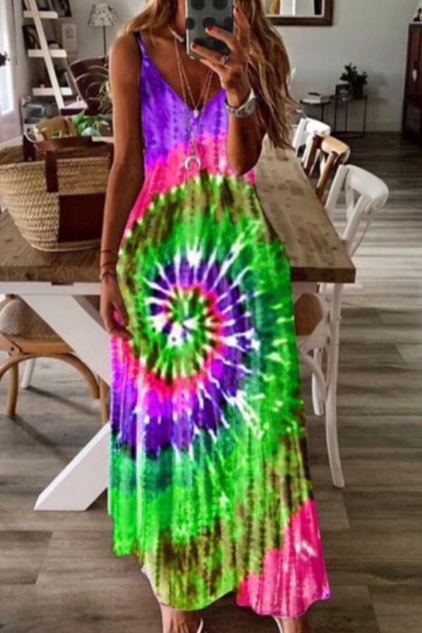 

LW Plus Size Tie-dye Cami Dress, Purple