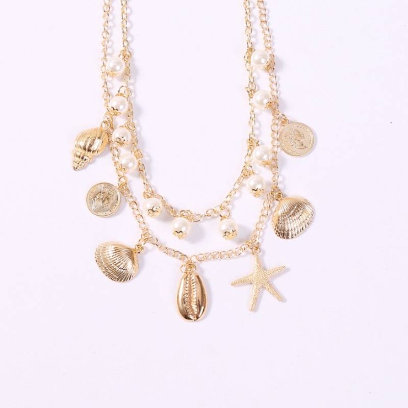 lovely Bohemian Shell Gold Necklace_Necklace_Jewellery_Accessories_LovelyWholesale | Wholesale ...