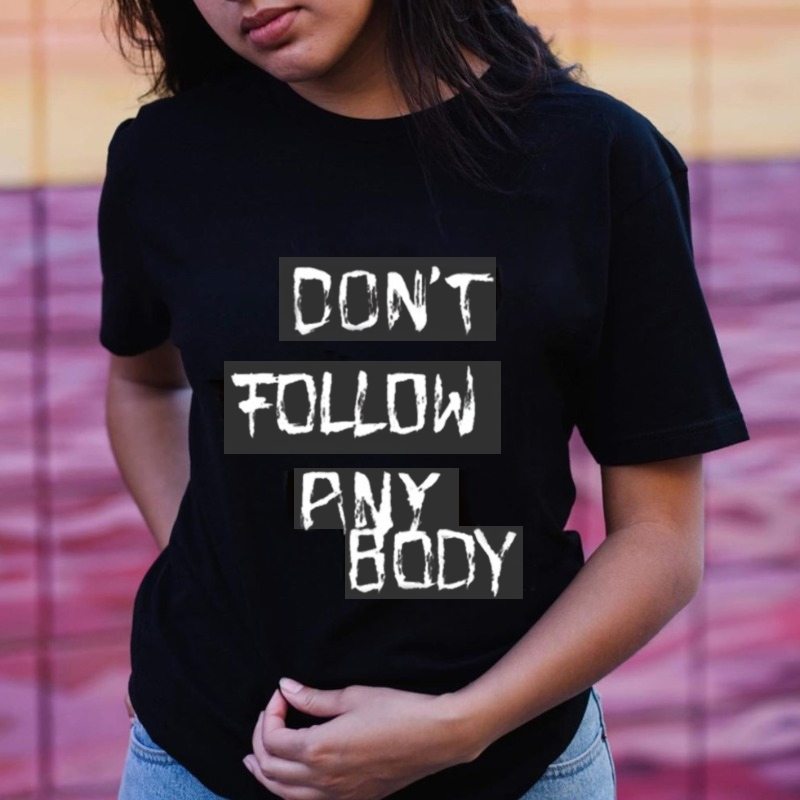 

Lovely Leisure O Neck Letter Print Black T-shirt