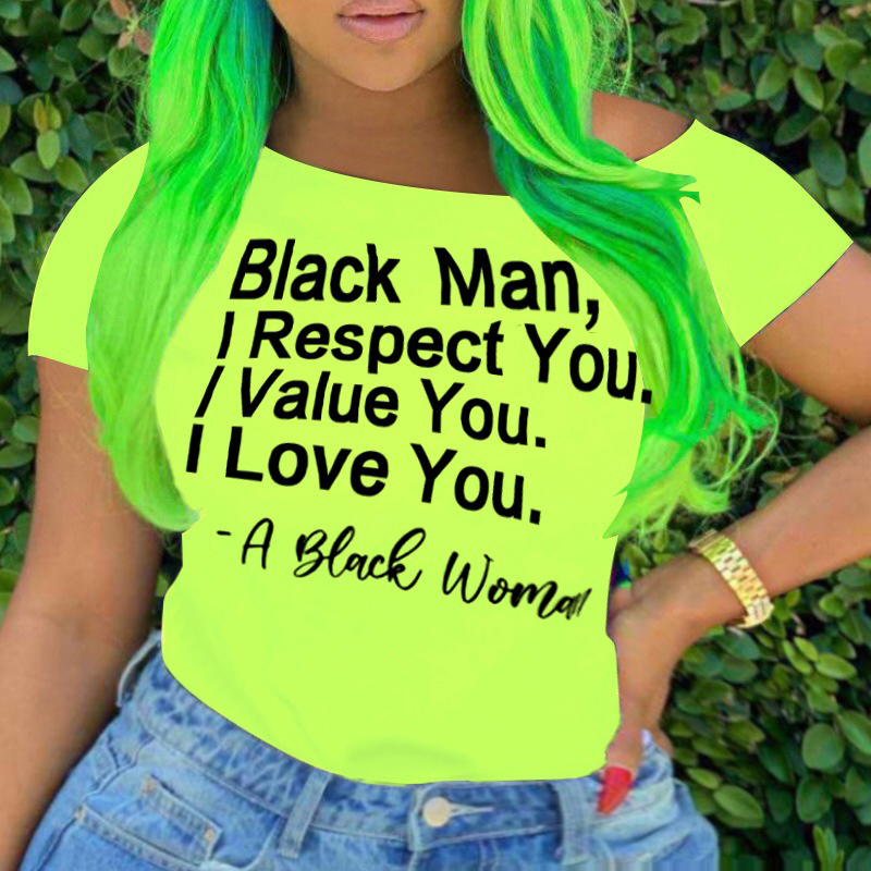 

Lovely Casual O Neck Letter Print Green Plus Size T-shirt