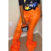 Lovely Leisure Fold Design Orage Pants