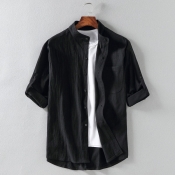 lovely Casual Basic Black Shirt