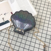 lovely Chic Shell Black Crossbody Bag