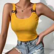 lovely Leisure Skinny Yellow Camisole