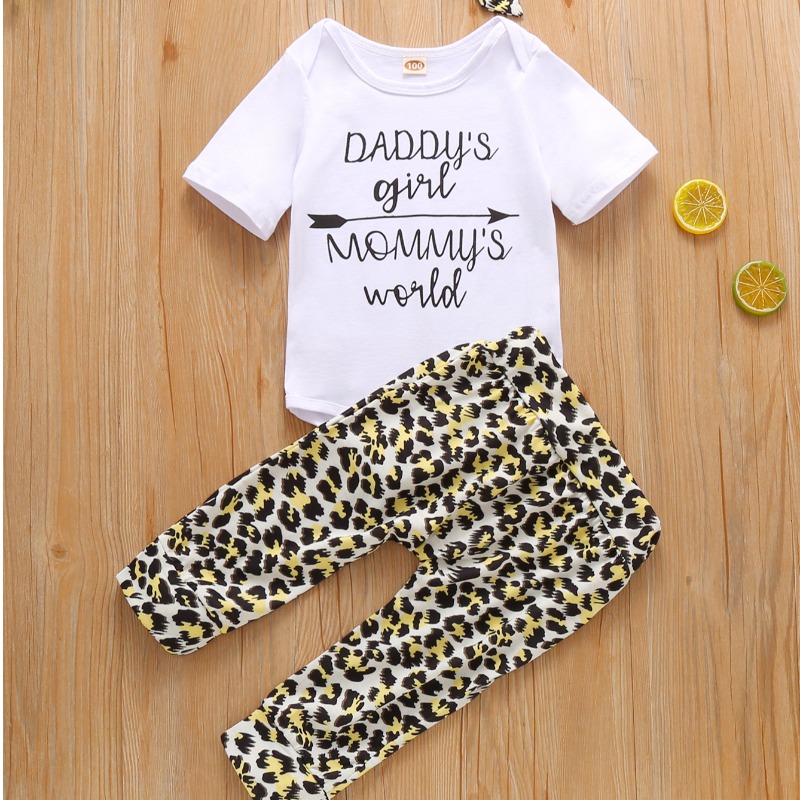 

lovely Leisure O Neck Print White Girl Two-piece Pants Set