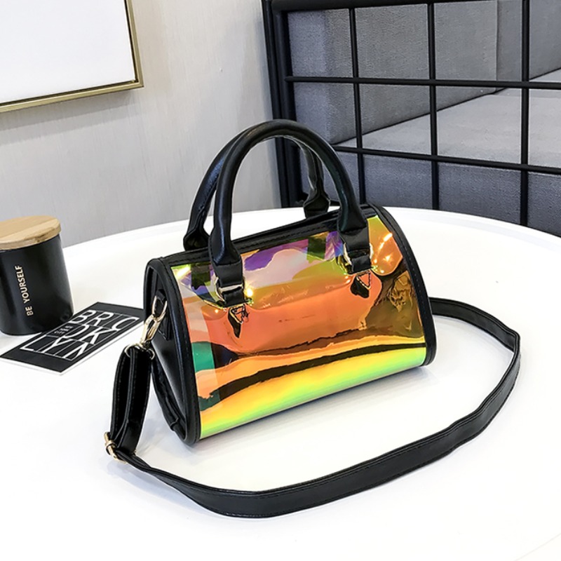 

lovely Casual See-through Black Messenger Bag
