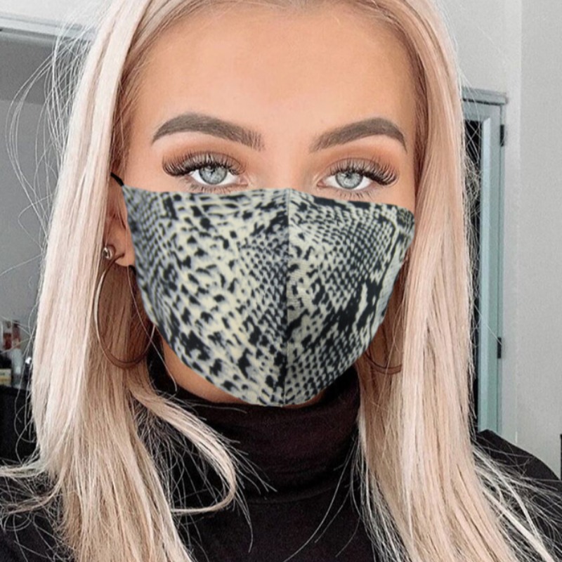 

lovely Print Grey Face Mask