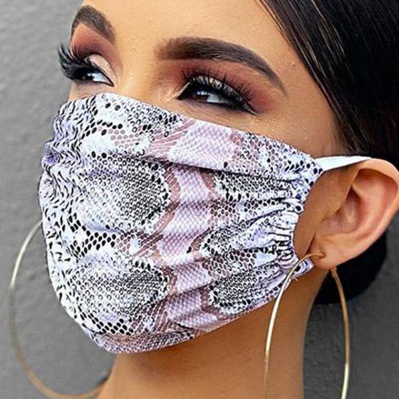 

lovely Print Grey Face Mask