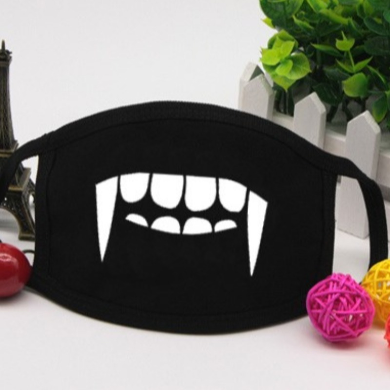 

lovely Print Black Face Mask