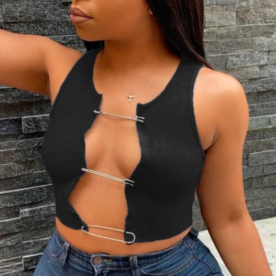 

Lovely Sexy Skinny Black Camisole