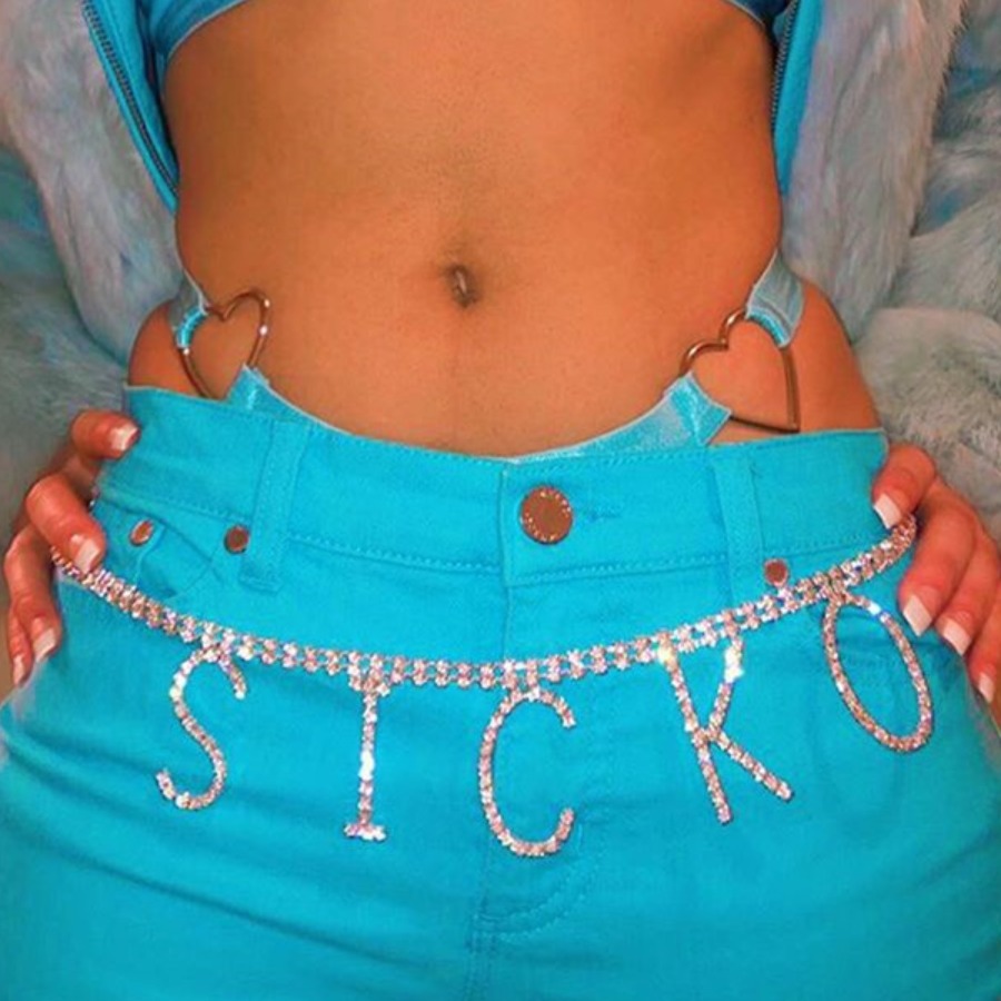 

lovely Sexy Letter Silver Body Chain