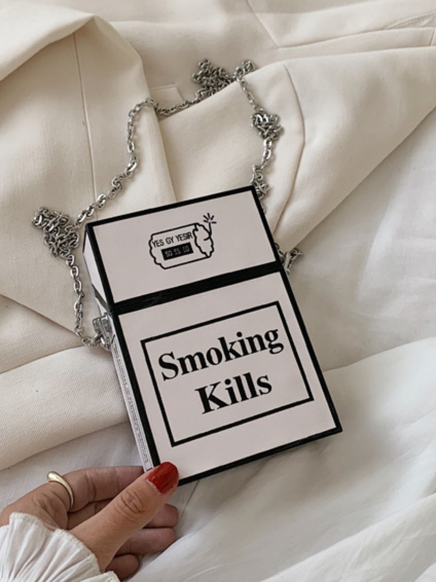

lovely Chic Letter White Crossbody Bag