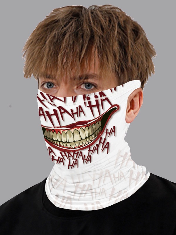lovely Print White Face Mask