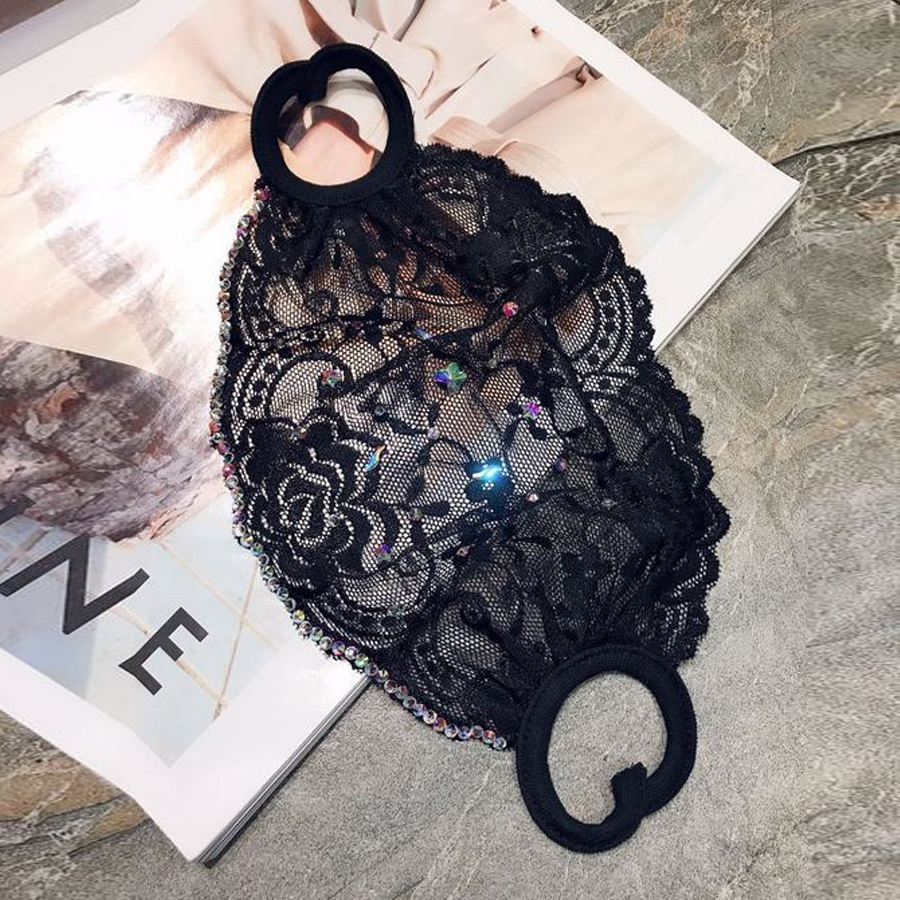 

lovely See-through Black Face Mask
