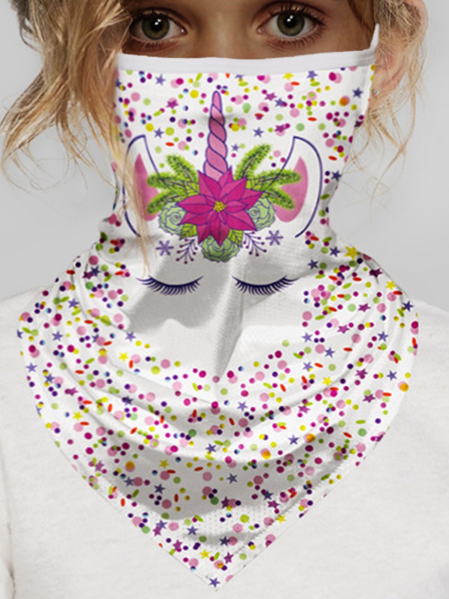 

lovely Print White Girl Face Mask
