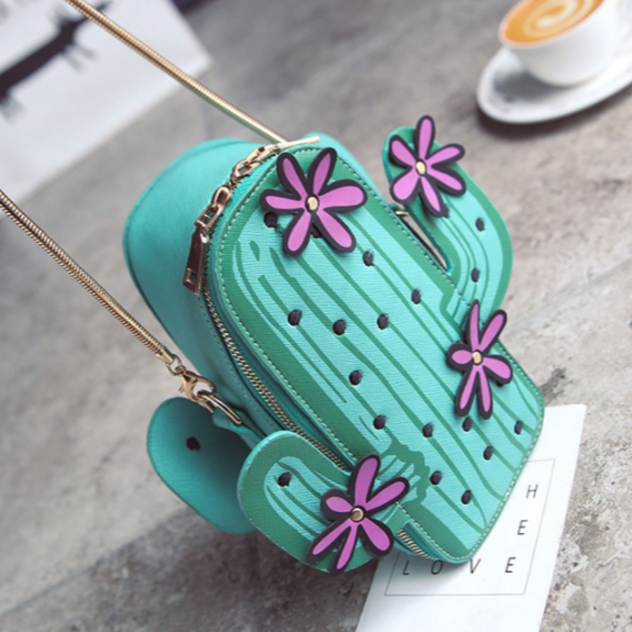

lovely Chic Cactus Green Crossbody Bag