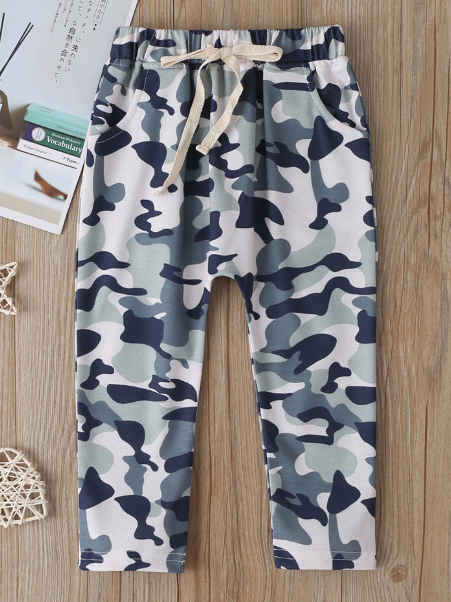 

lovely Street Camo Print Grey Girl Pants