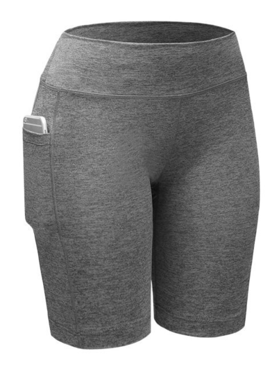 

lovely Sportswear Basic Skinny Grey Shorts