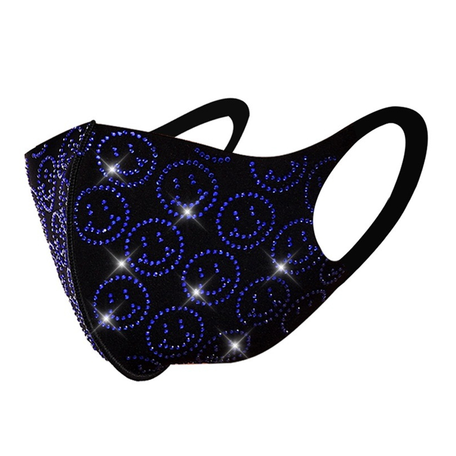 

Lovely Smiling Face Blue Face Mask