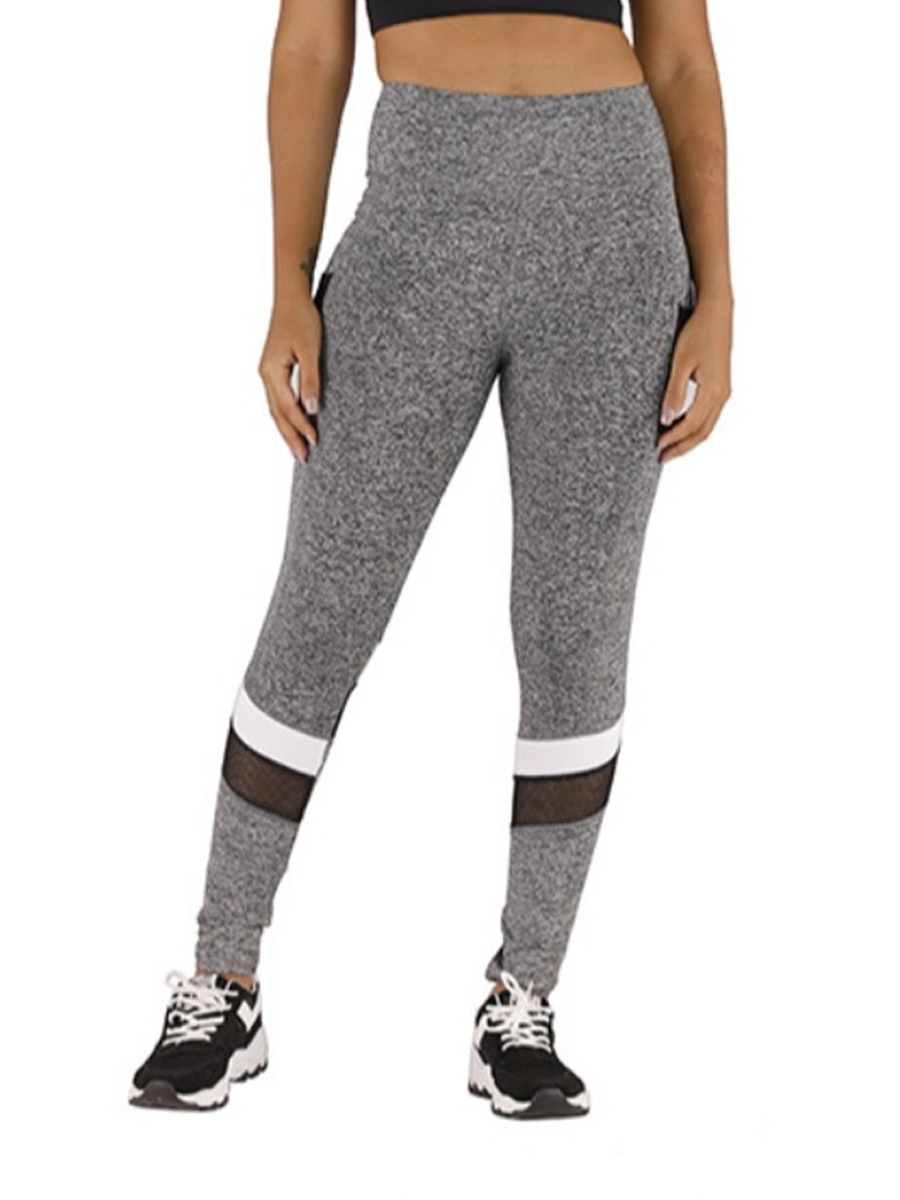 

lovely Sportswear Patchwork Skinny Grey Pants