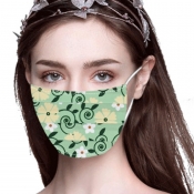 lovely Print Green Face Mask