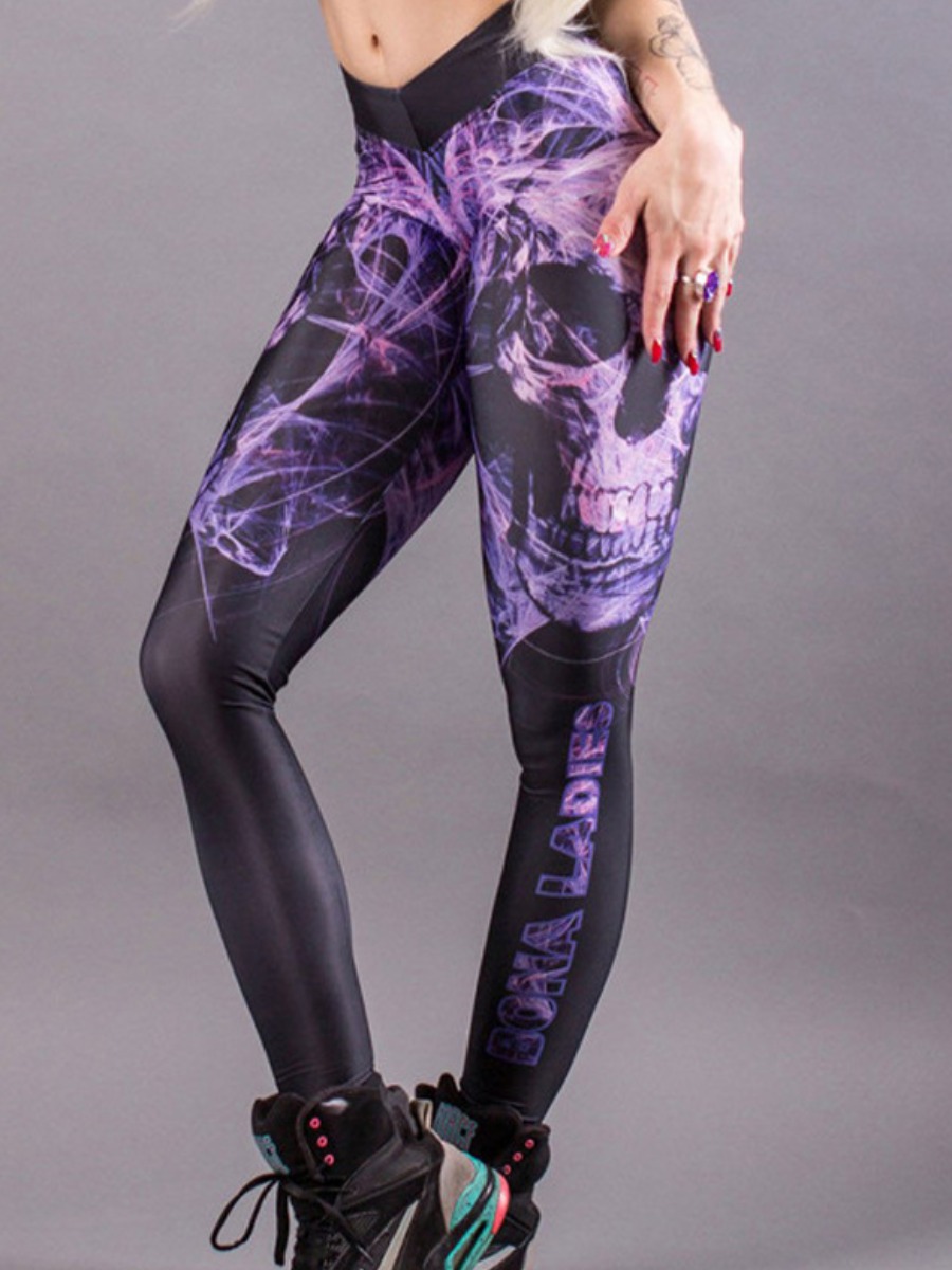 

lovely Sportswear Tie-dye Purple Pants