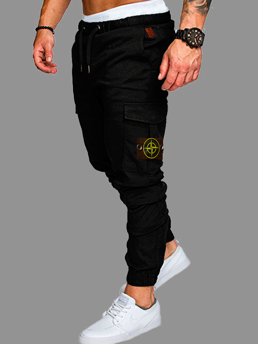 

lovely Sportswear Drawstring Black Pants