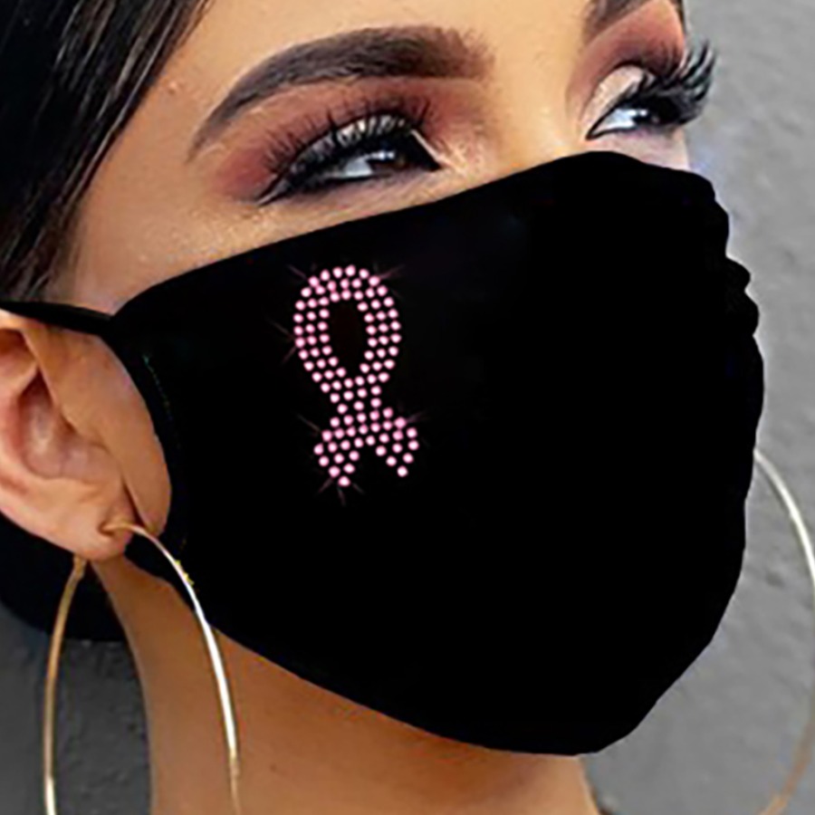 

lovely Hot Drilling Decorative Black Face Mask