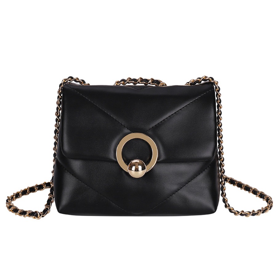 

lovely Chic Chain Strap Black Crossbody Bag
