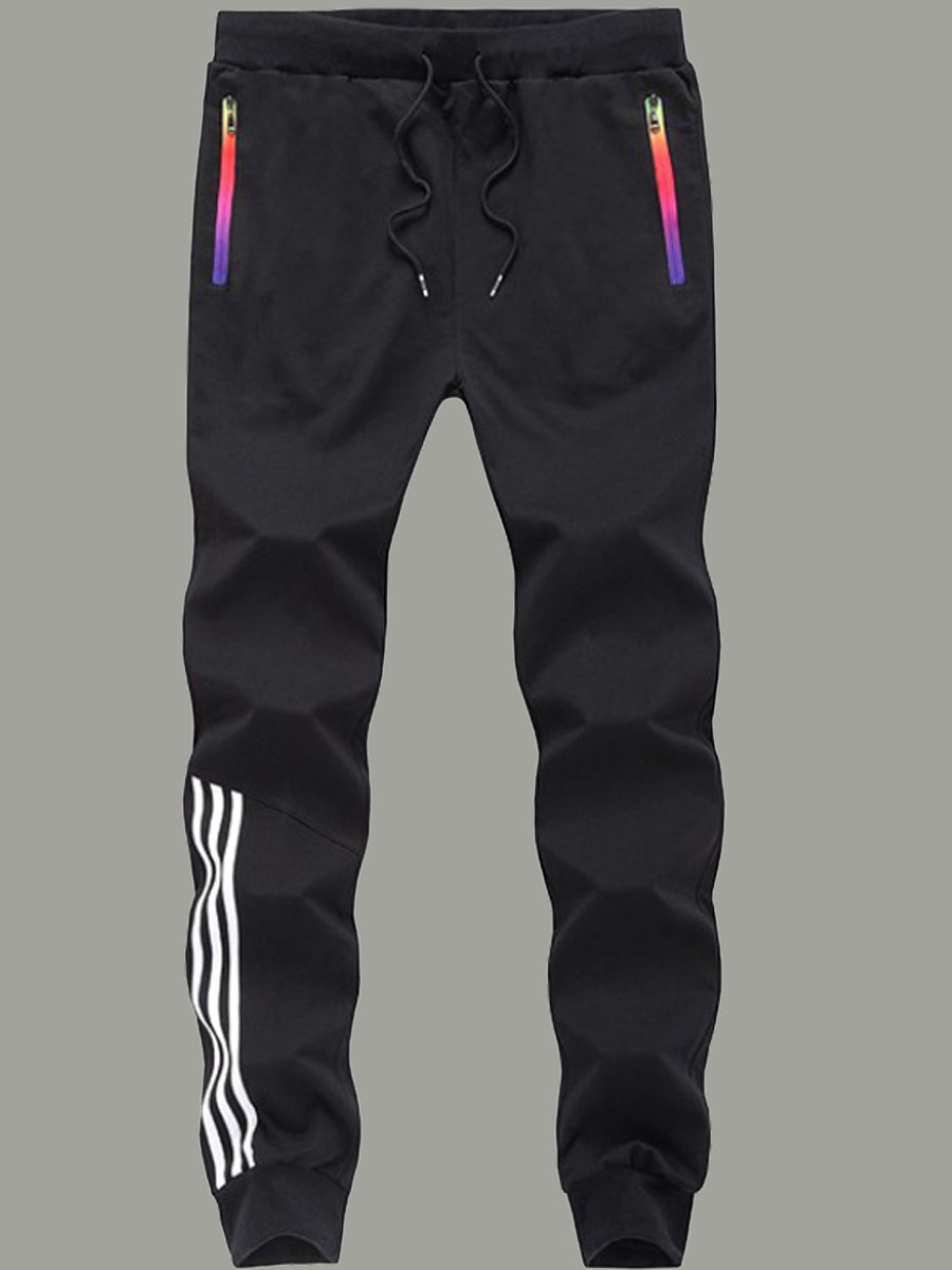 

lovely Sportswear Drawstring Black Men Pants