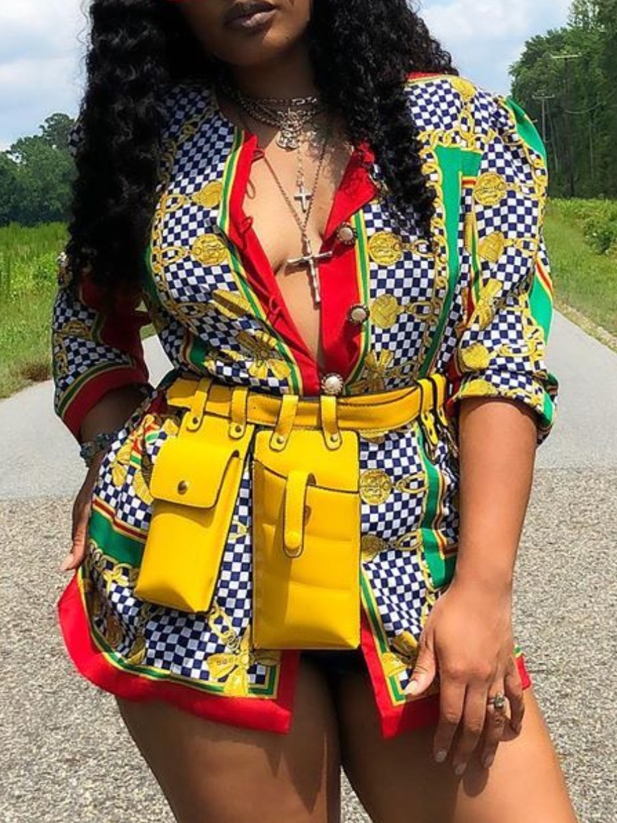 

lovely Trendy Print Multicolor Blouse, Multi