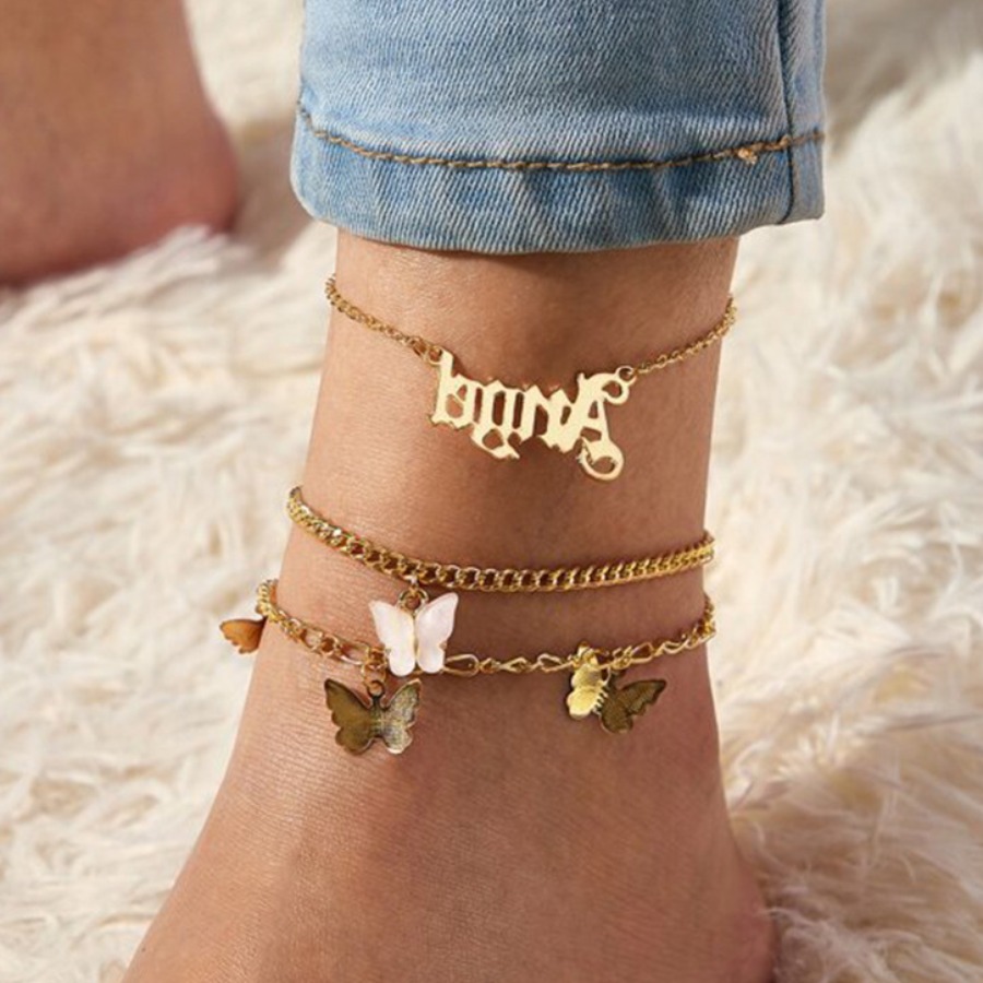 

lovely Stylish Butterfly Gold Body Chain