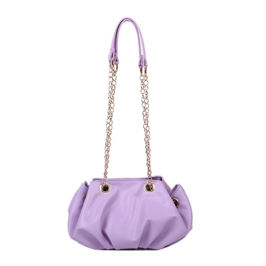 

lovely Trendy Chain Strap Purple Crossbody Bag