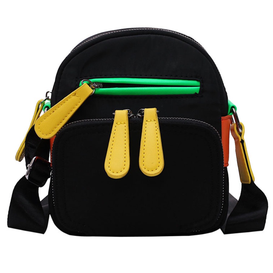 

lovely Chic Zipper Design Black Crossbody Bag