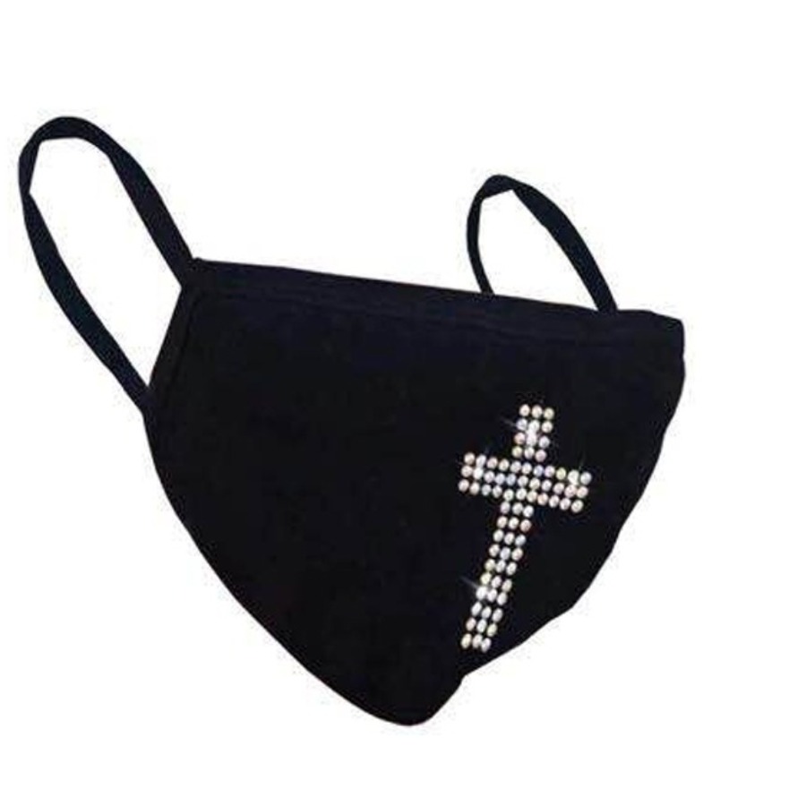 

Lovely Cross Black Face Mask
