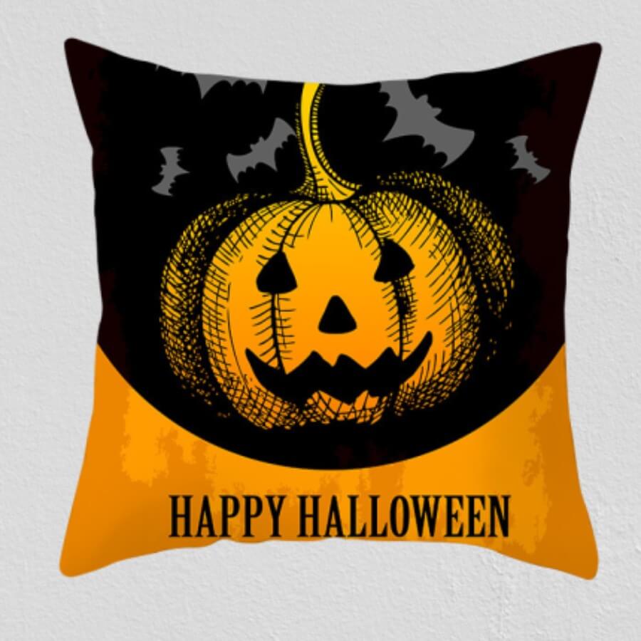 

Lovely Chic Print Black Decorative Pillow Case