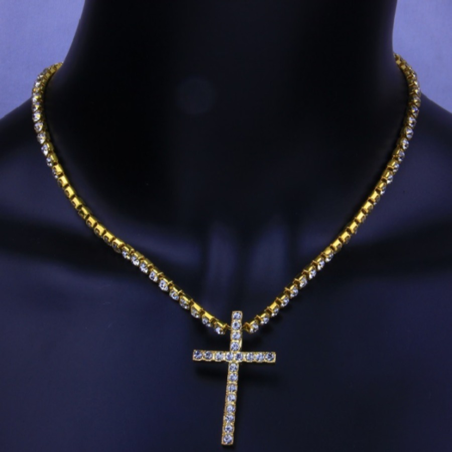 

lovely Stylish Cross Gold Necklace