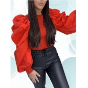 LW Round Neck Fold Design Blouse