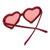 lovely Chic Heart Red Sunglasses