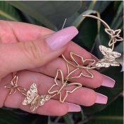 lovely Trendy Butterfly Gold Earring