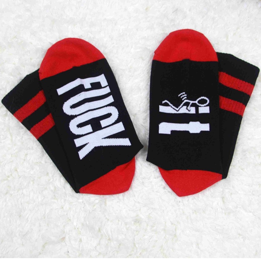 

lovely Chic Print Red Socks(One Side Print
