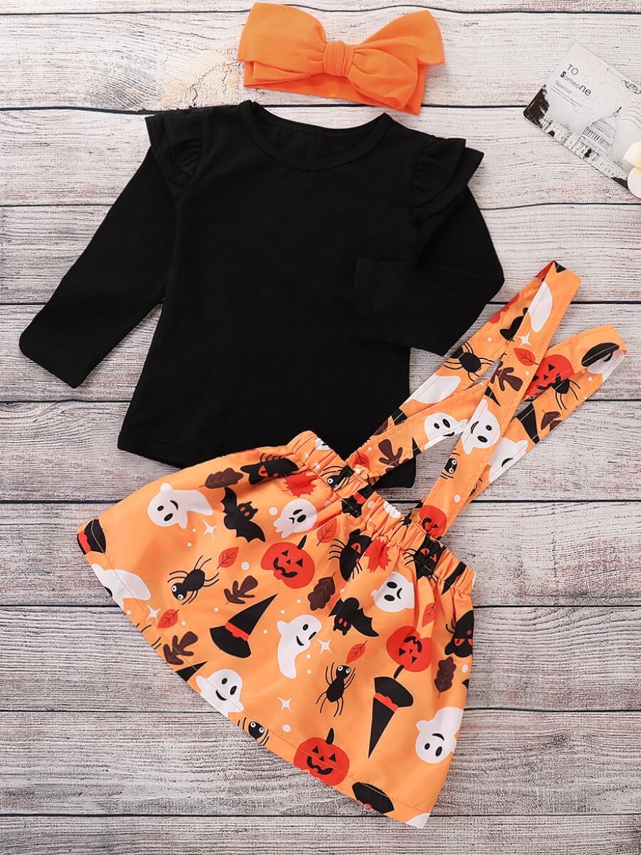 

Lovely Casual O Neck Cartoon Print Black Girl Two-piece Pants Set