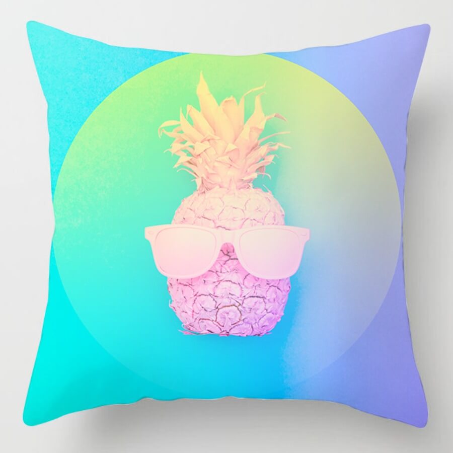 

Lovely Cosy Print Multicolor Decorative Pillow Case, Multi