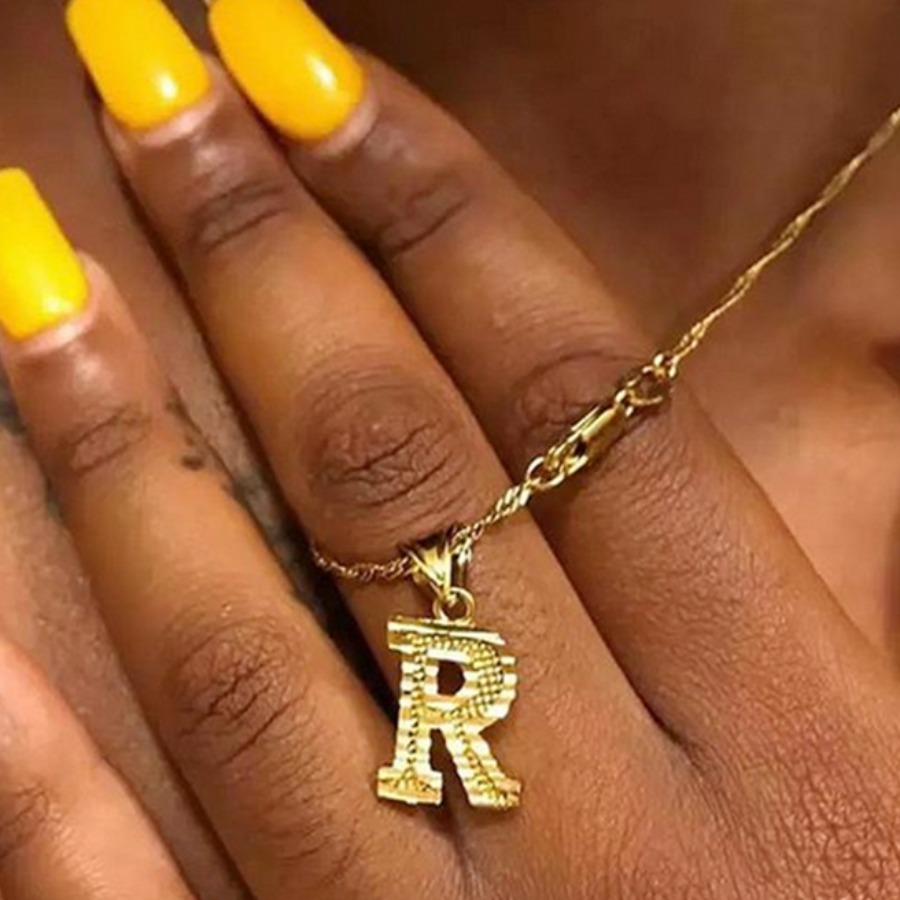 lovely Stylish Letter Gold Necklace