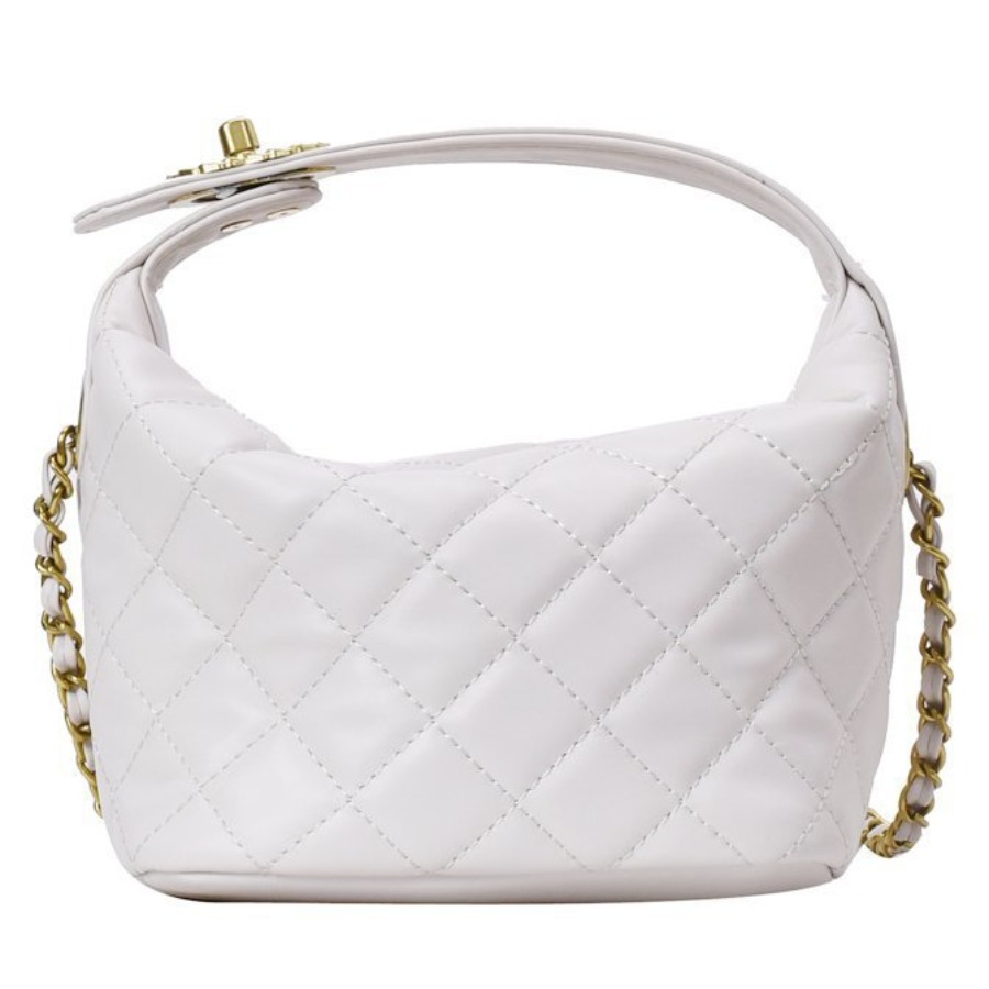 lovely Stylish Chain Strap White Crossbody Bag