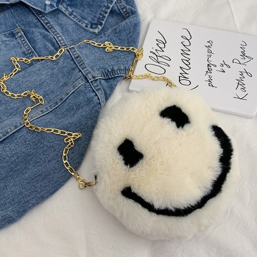 

Lovely Chic Chain Strap White Crossbody Bag