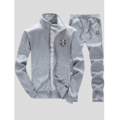 LW Men Letter Drawstring Pants Set