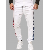 lovely Sportswear Patchwork White Men Pants