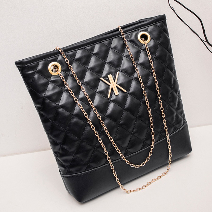 

Lovely Casual Chain Strap Black Crossbody Bag