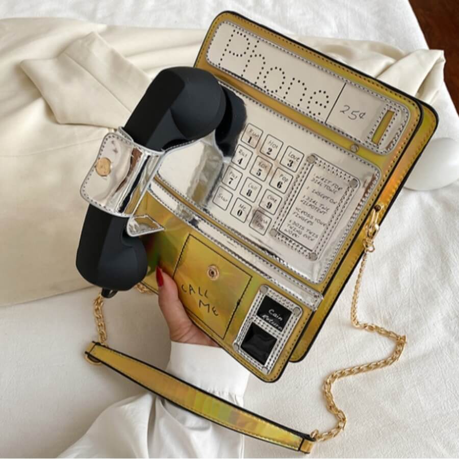 

LW Chic Patchwork Gold Crossbody Bags
